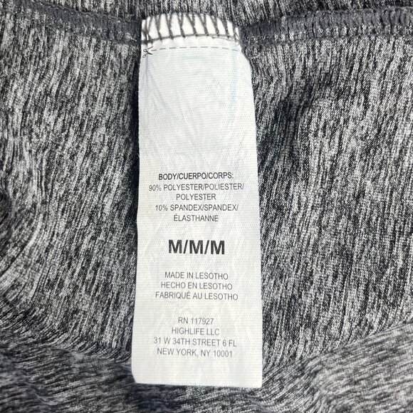 Reebok Pull Over Workout Shirt Womens Medium Gray Gym Hooded - Picture 6 of 8